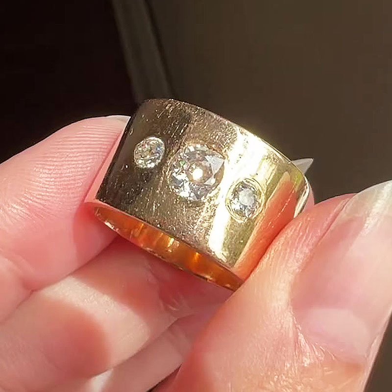 2ct Round Cut White Sapphire Eternity Ring For Men