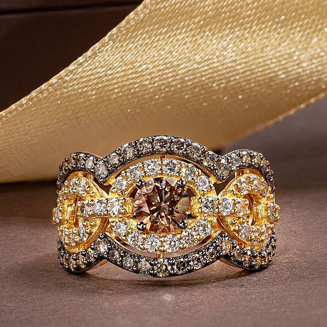 6.75ct Round Cut Yellow Sapphire Eternity Ring