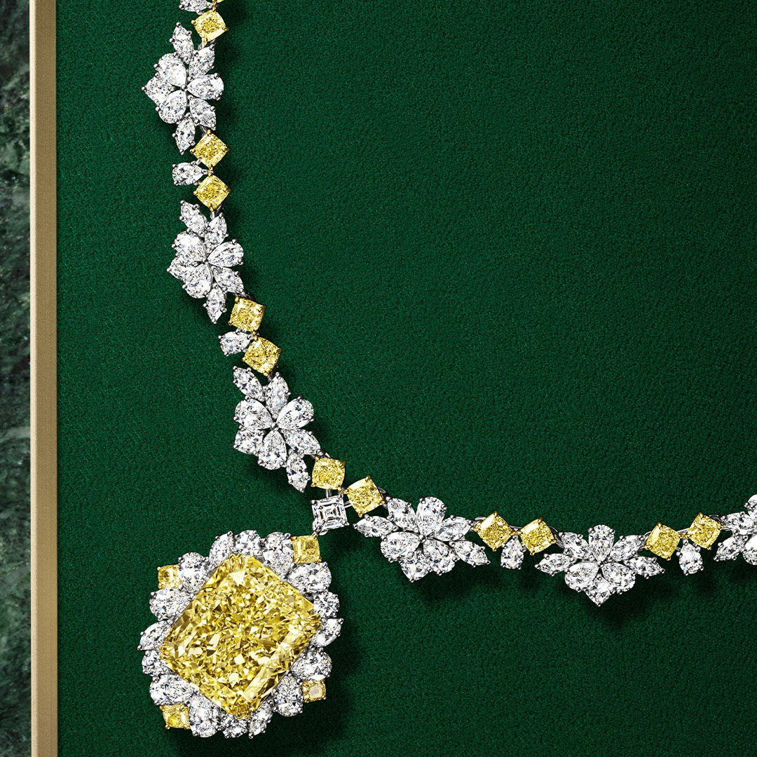Multi-Cut Yellow Sapphire Pendant Necklace