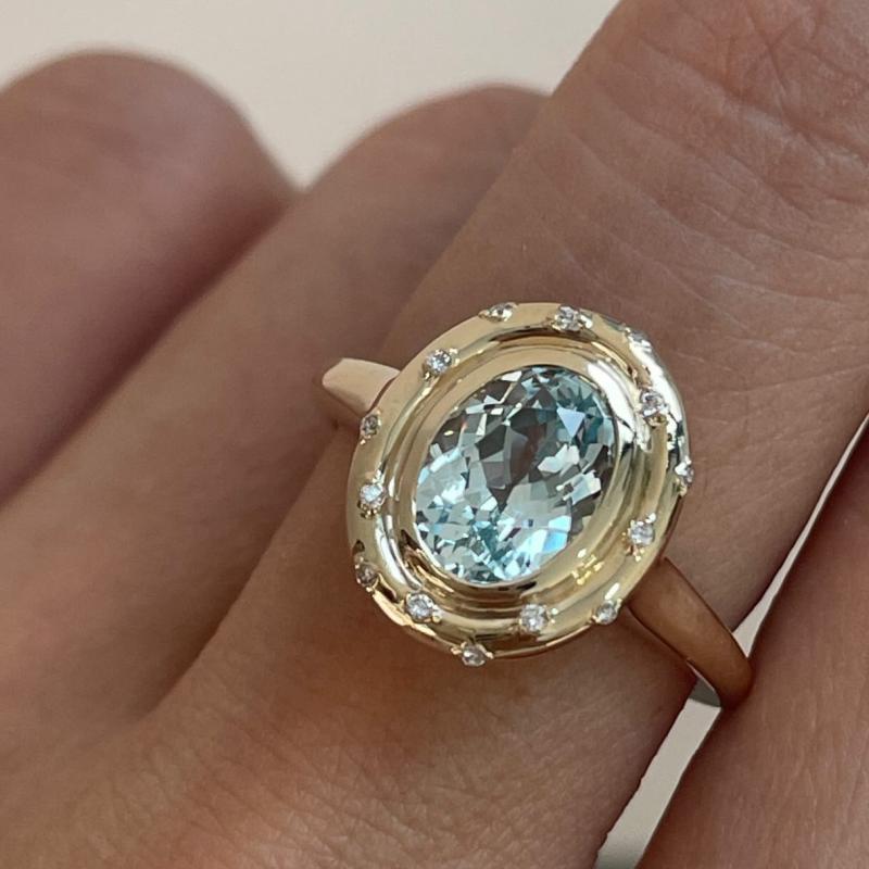 Fashion 2.75ct Oval Cut Multicolor Sapphire Engagement Ring (3 Color Options)