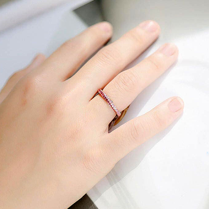 3.75ct Spiral Series Double-tone Sapphire Eternity Ring