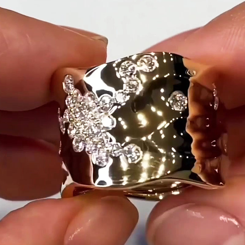 5.25ct Round Cut White Sapphire Men's Engagement Ring