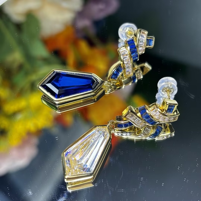 Original Design - Art Deco Dangle Earrings (2 Color Options)