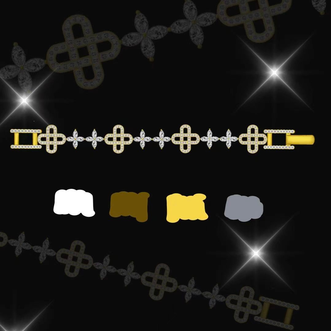 Original Design - Marquise Cut White Sapphire Infinite Bracelet