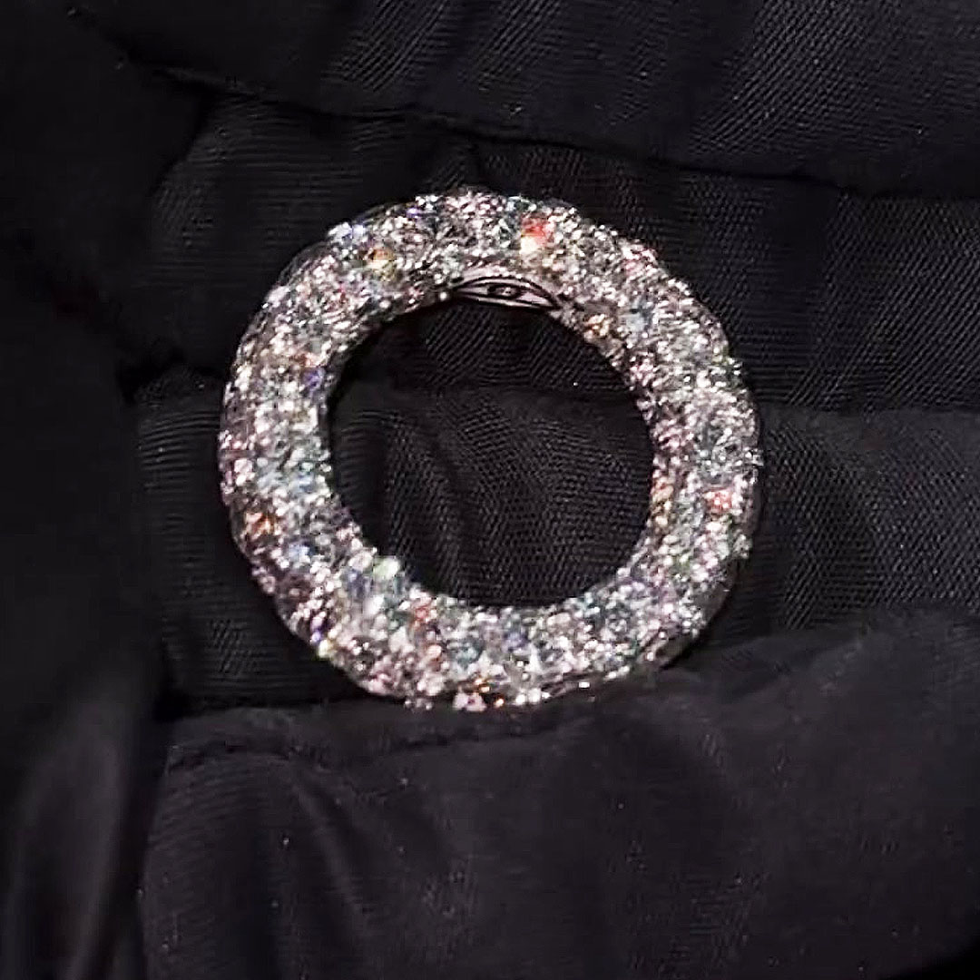 3.45ct Round Cut White Sapphire Engagement Ring