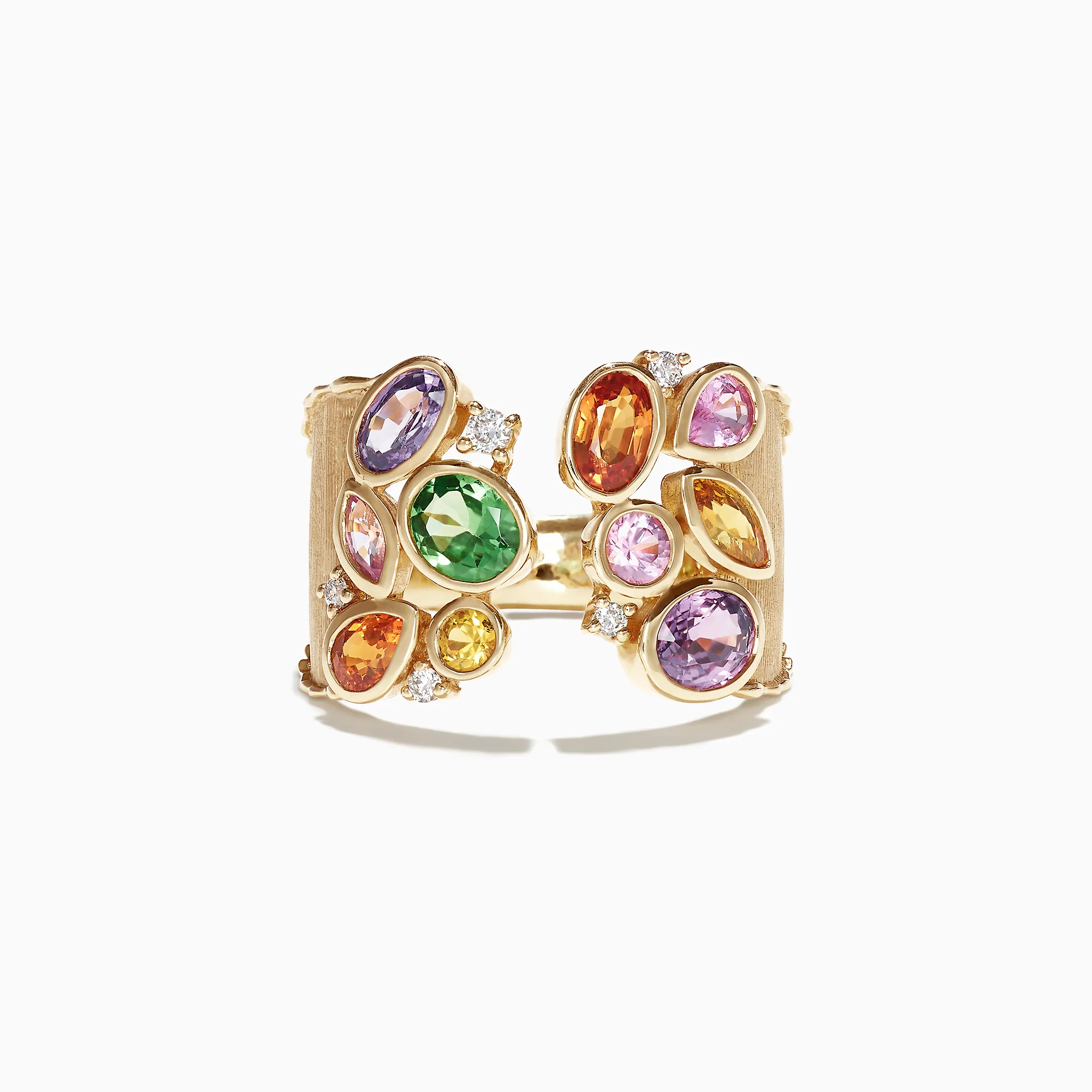 2.46ct Oval cut  Multi Sapphire Ring