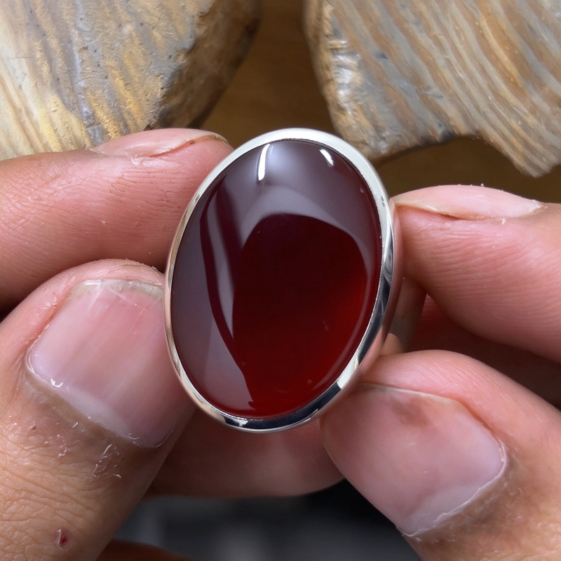 10ct Oval Cut Red Sapphire Solitaire Engagement Ring