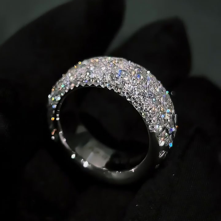 7.25ct Multi-cut White Sapphire Eternity Ring