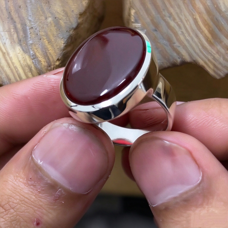 10ct Oval Cut Red Sapphire Solitaire Engagement Ring