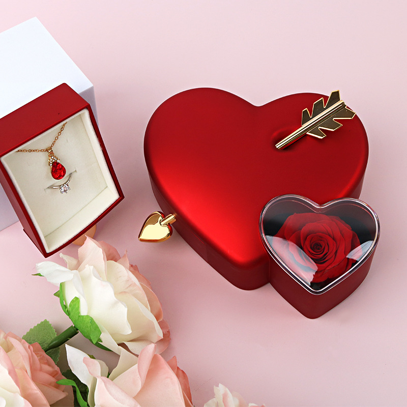 Rose Flower Creative Love Jewelry Box