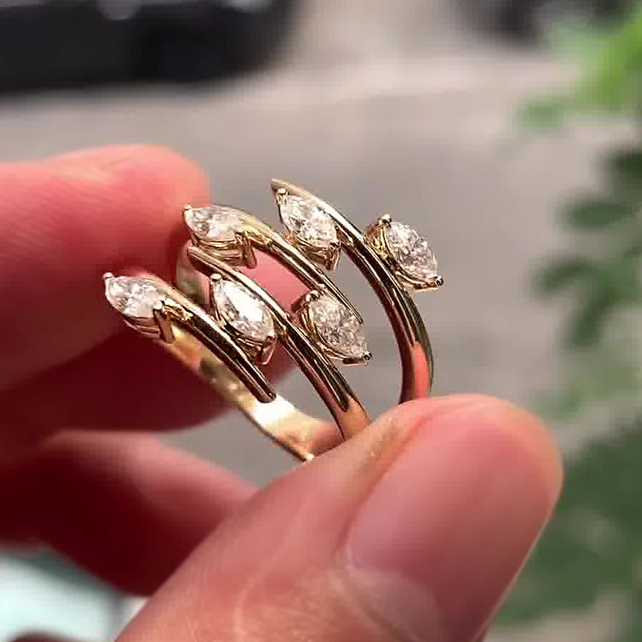 3ct Marquise Cut White Sapphire Eternity Ring