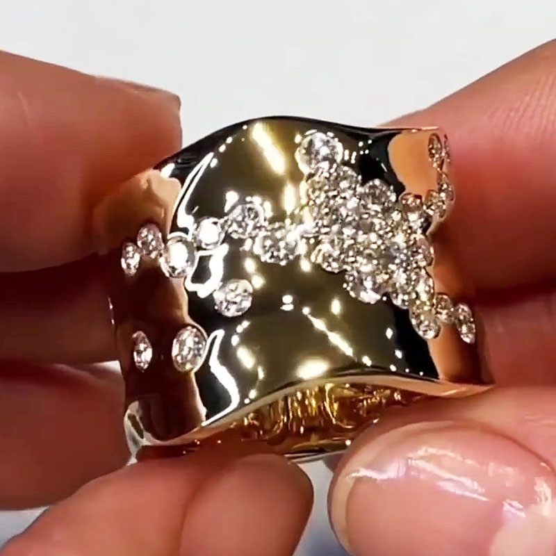 5.25ct Round Cut White Sapphire Men's Engagement Ring