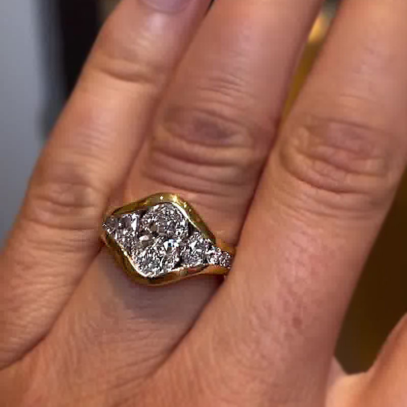 4ct Oval Cut White Sapphire Engagement Ring