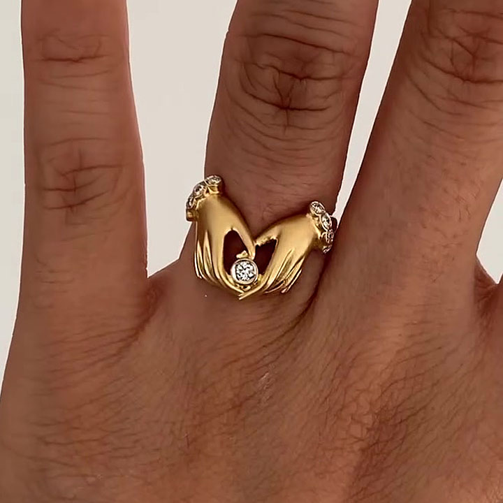 4.35ct Round Cut White Sapphire Wedding Set