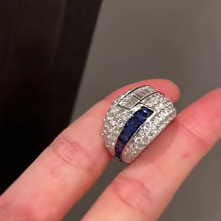 7.85ct Round Cut White Sapphire Eternity Ring