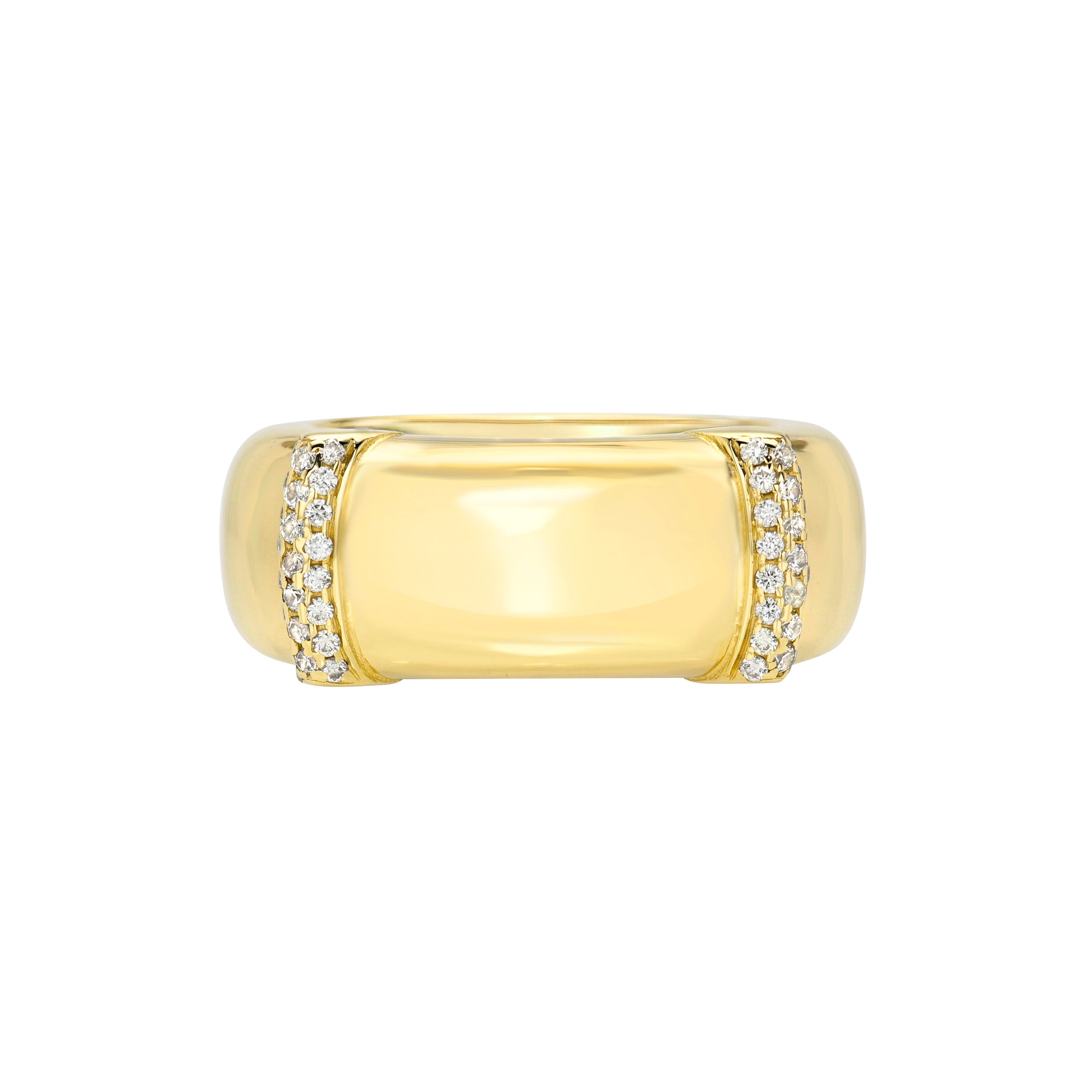 The Aura Case - White Sapphire Statement Band Ring