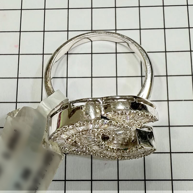 Double C Design 4.75ct White Sapphire Wedding Ring