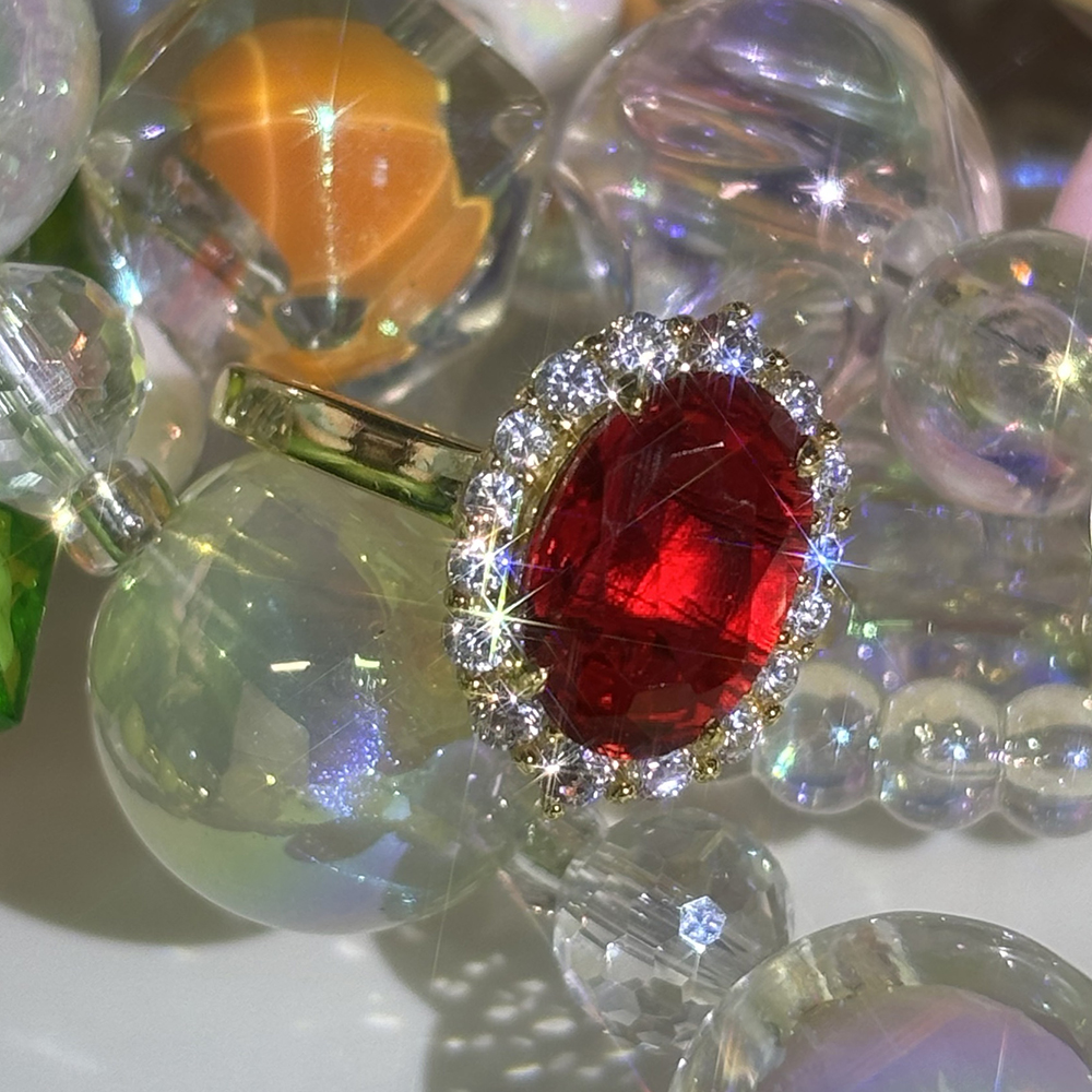 Halo 4ct Oval Cut Ruby Sapphire Engagement Ring