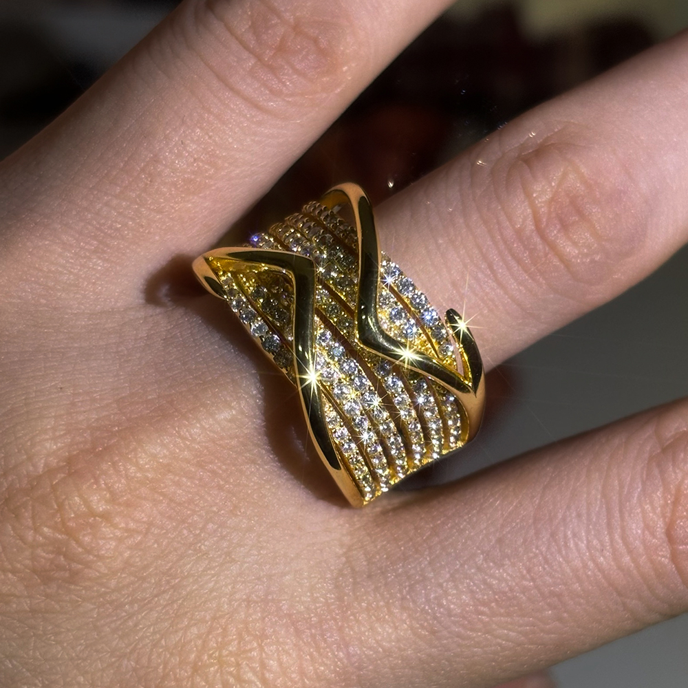 Multi-Row Design Wedding Eternity Ring