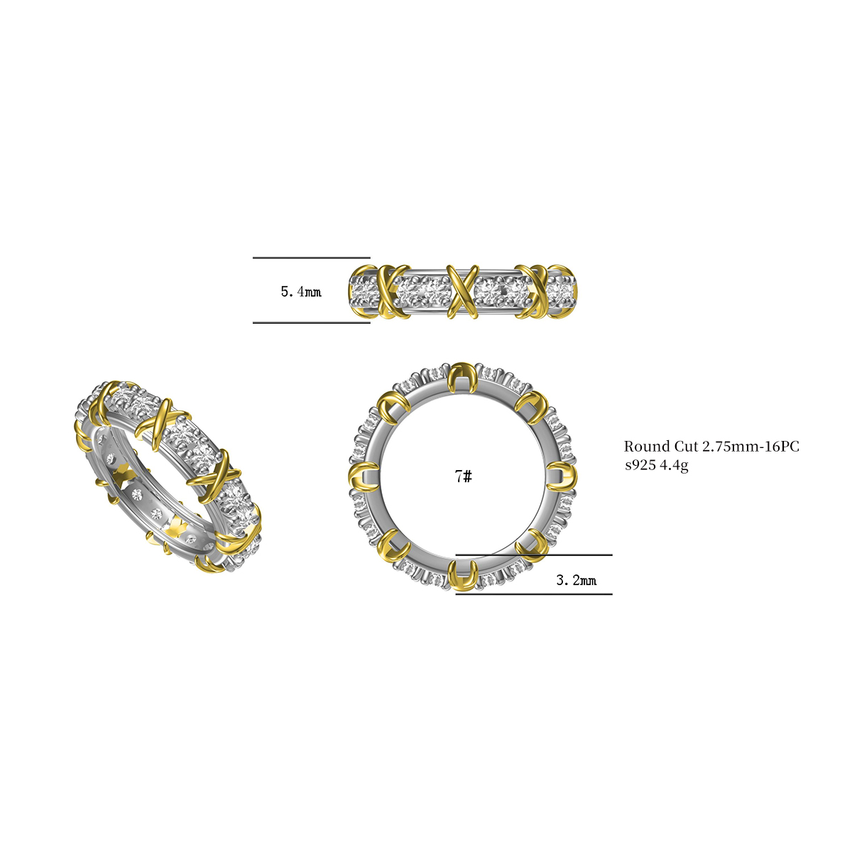 Luxury 16-stone Ring For Women