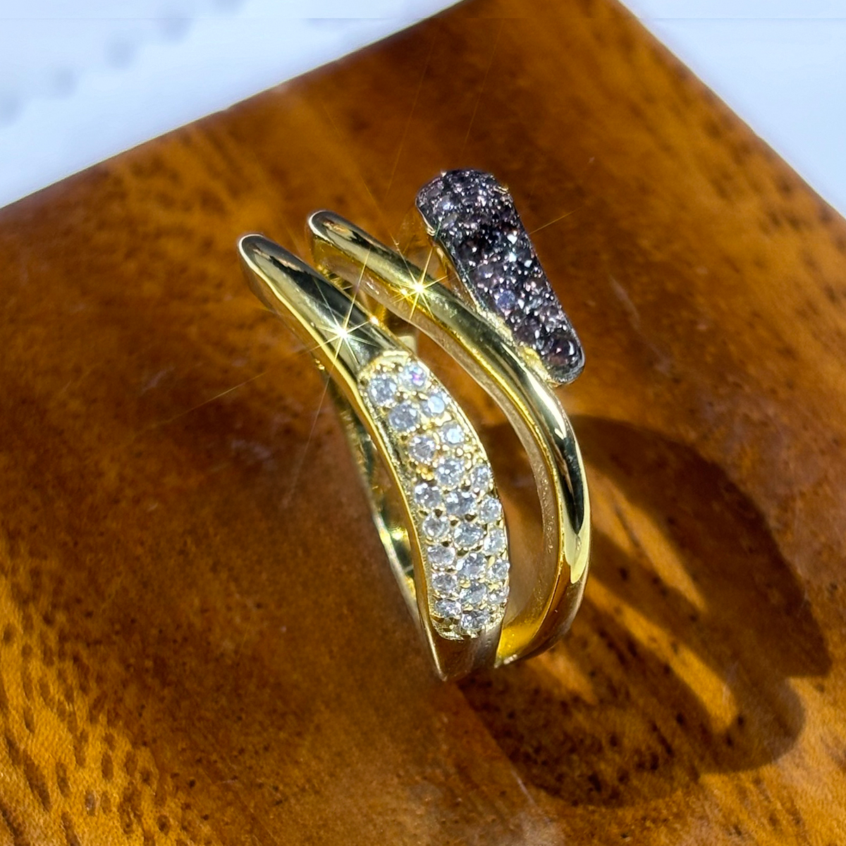 Fashion Chocolate Sapphire Eternity Ring