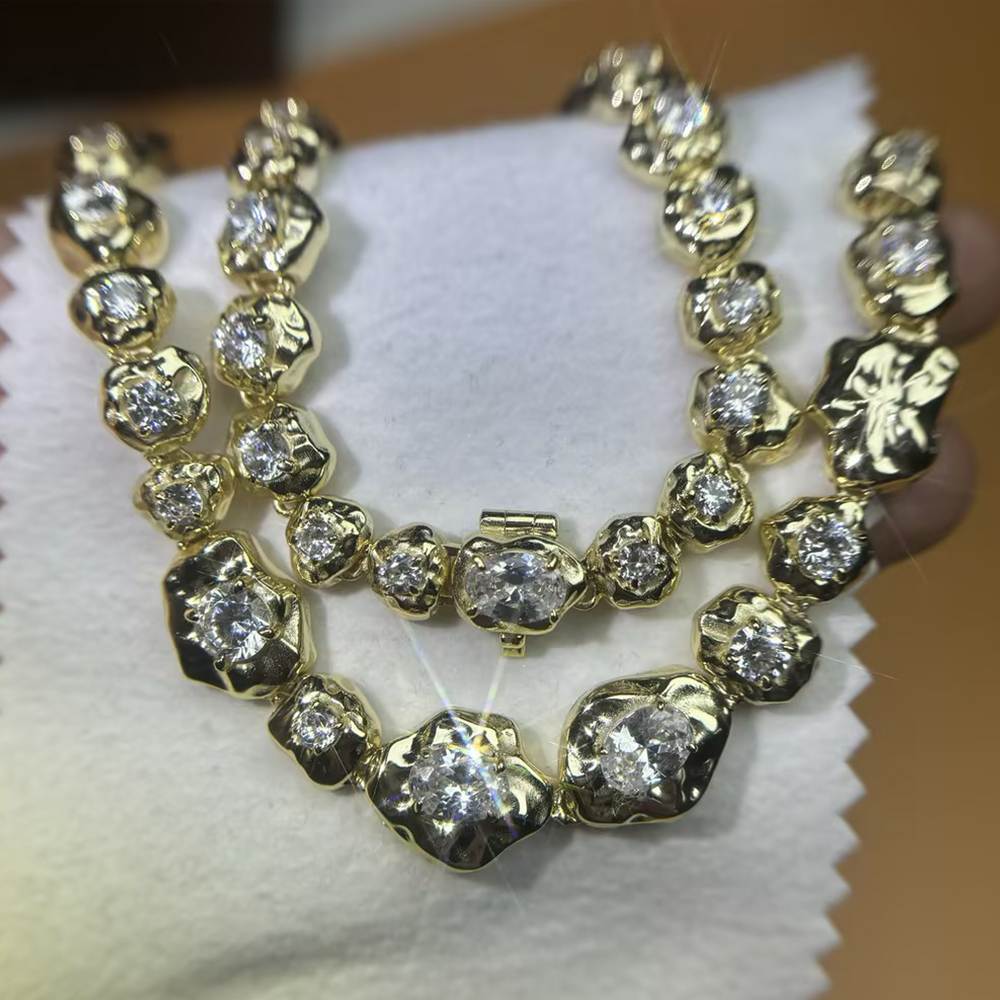 White Sapphire Multi-Cut Necklace