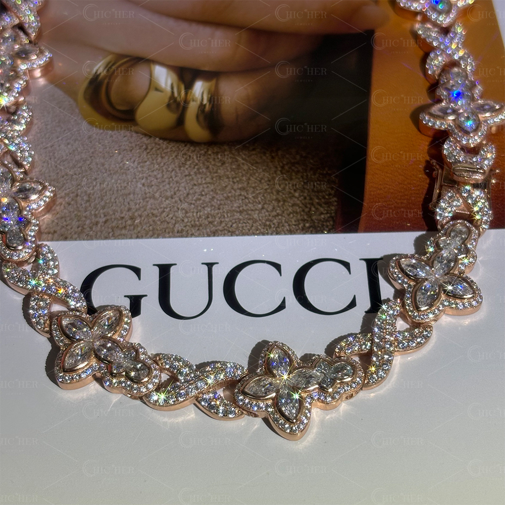 Lucky Clover Design Hip Hop Necklace for Men