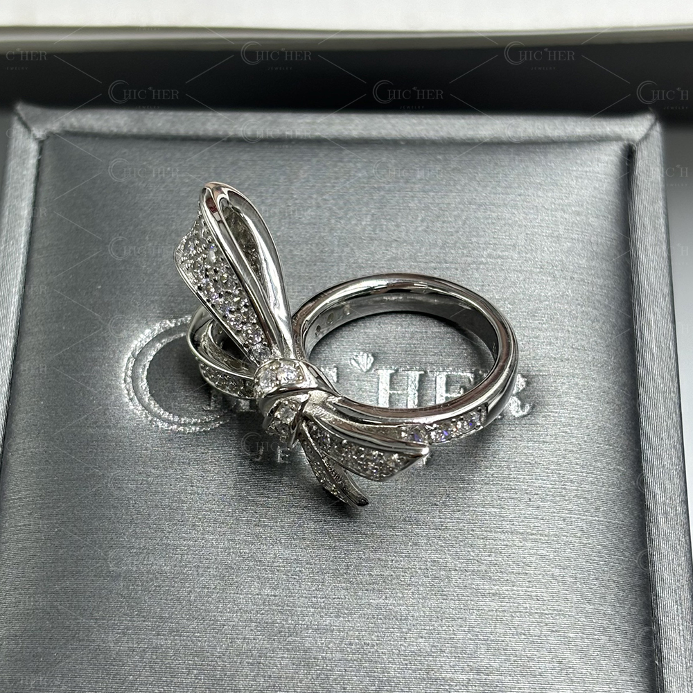 Bow Double Knot 2.2ct Ruby&Diamond Cocktail Ring