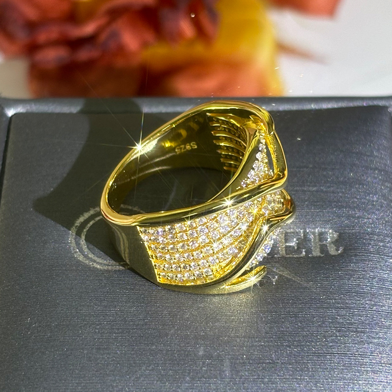 Multi-Row Design Wedding Eternity Ring