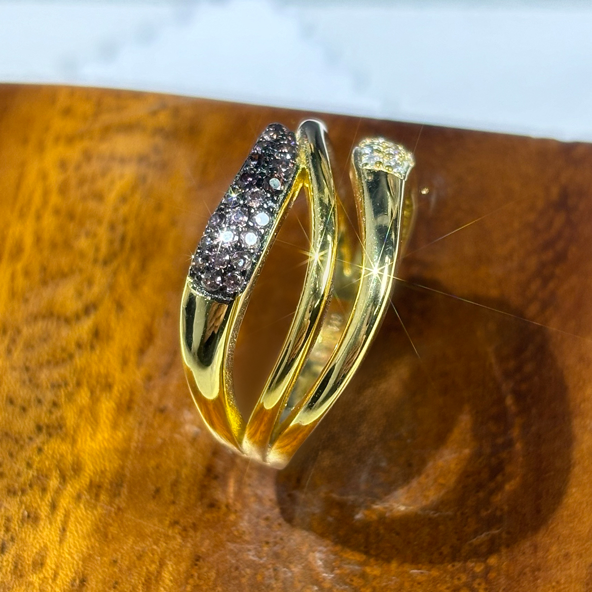 Fashion Chocolate Sapphire Eternity Ring