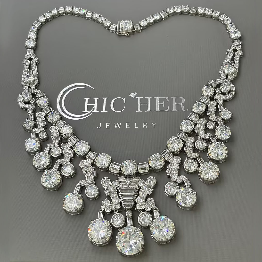 Luxury Art Deco Diamond Necklace