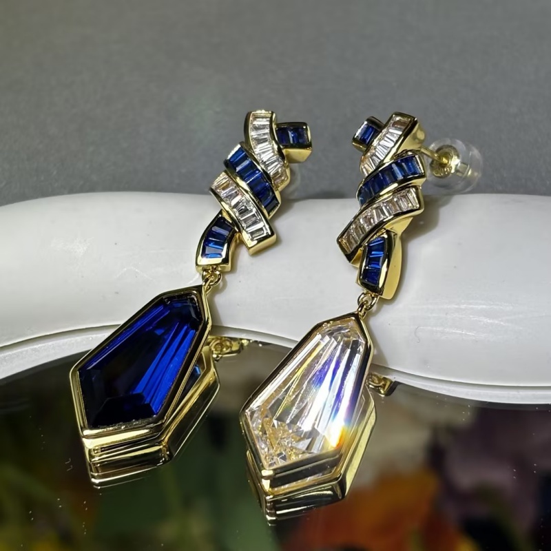 Original Design - Art Deco Dangle Earrings (2 Color Options)