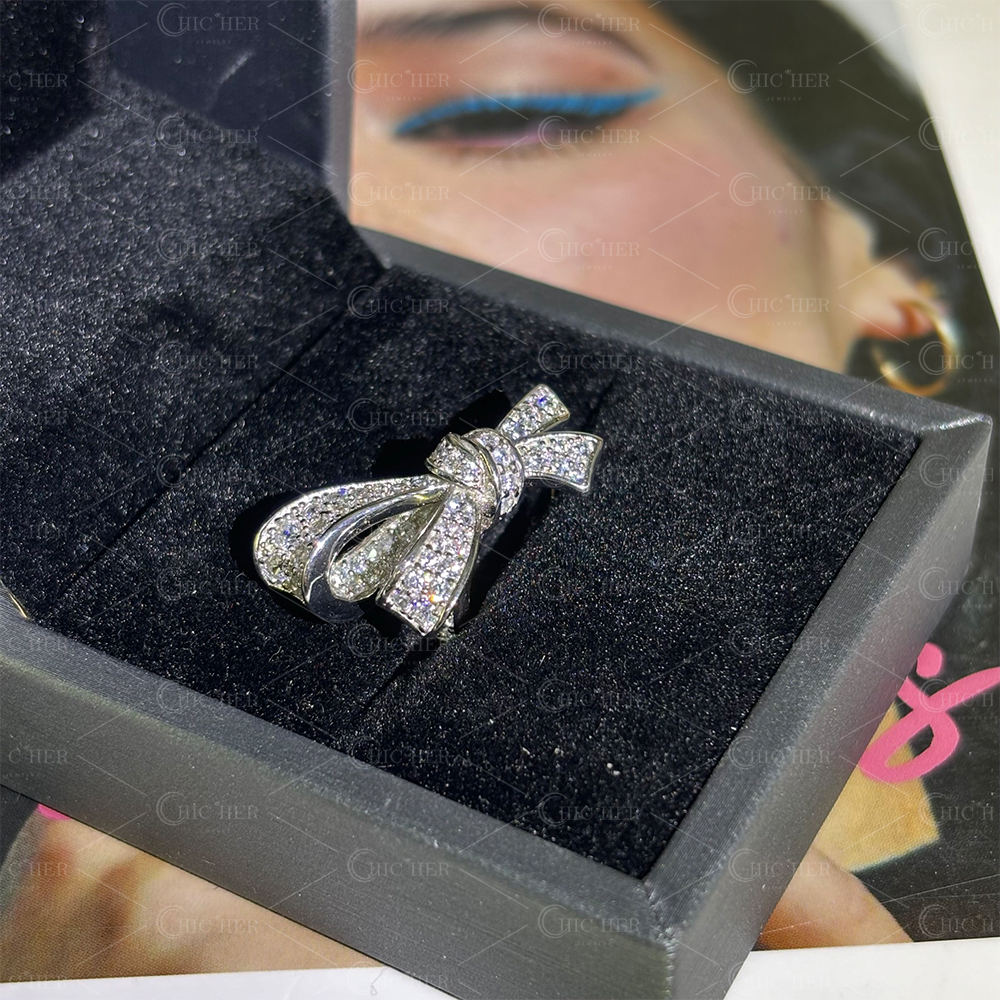 Bow Double Knot 2.2ct Ruby&Diamond Cocktail Ring