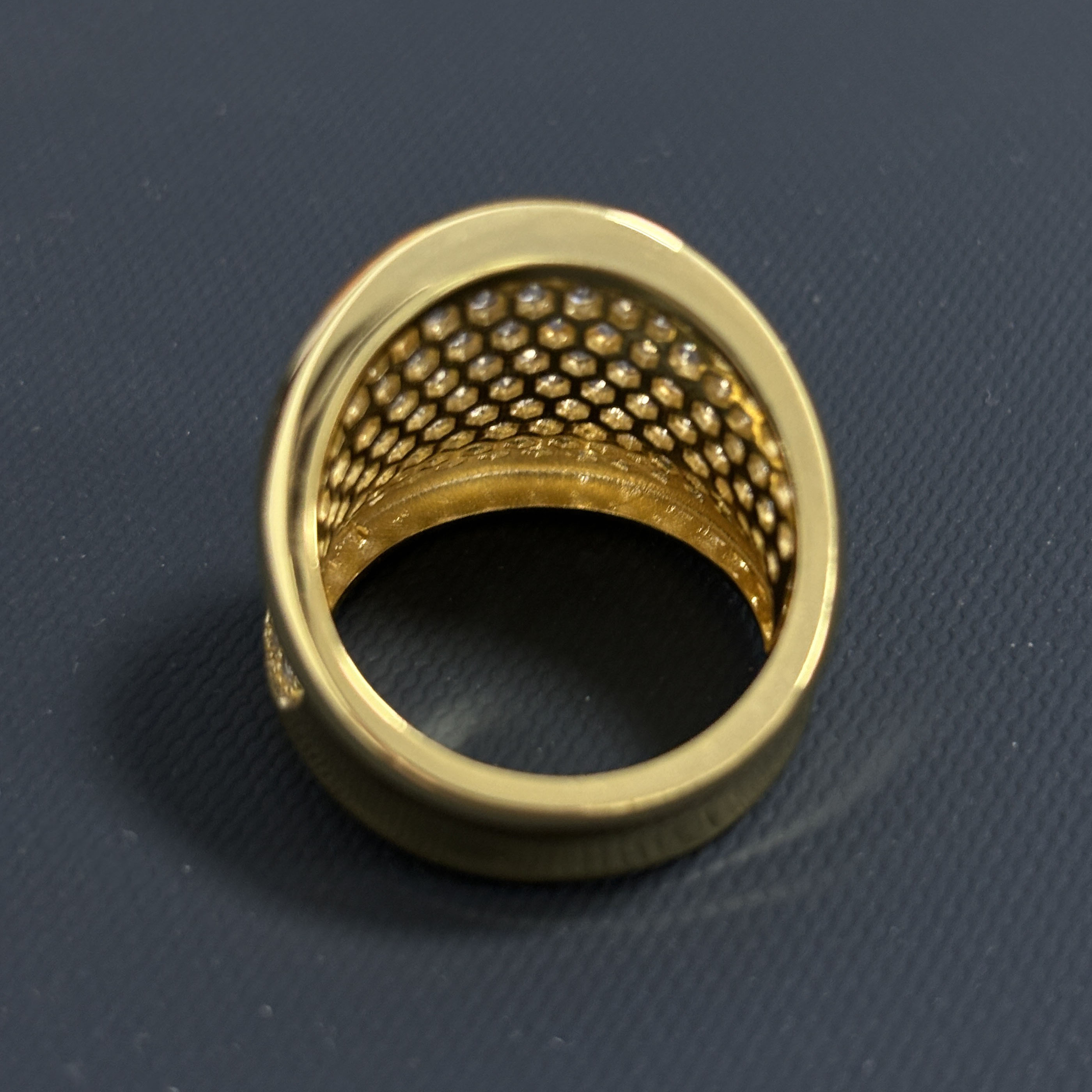 9.25ct Round Cut White Sapphire Cocktail Ring