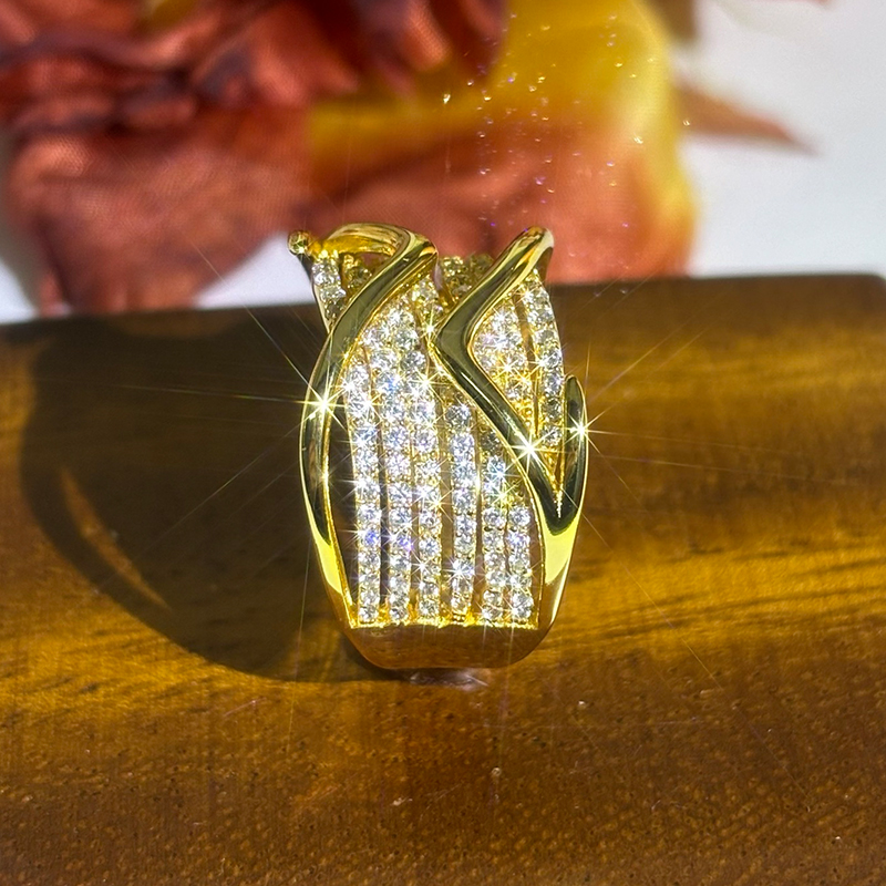 Multi-Row Design Wedding Eternity Ring