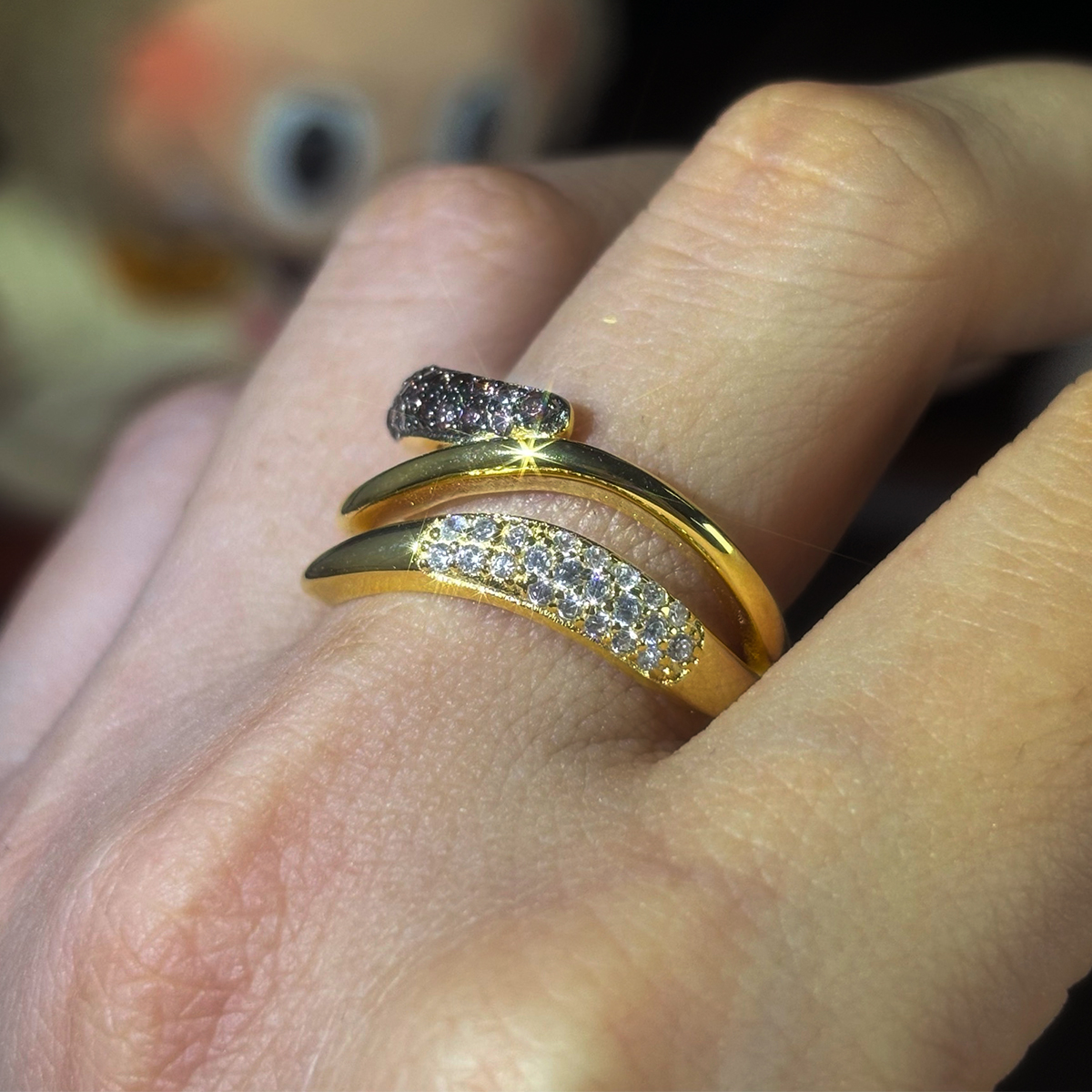 Fashion Chocolate Sapphire Eternity Ring