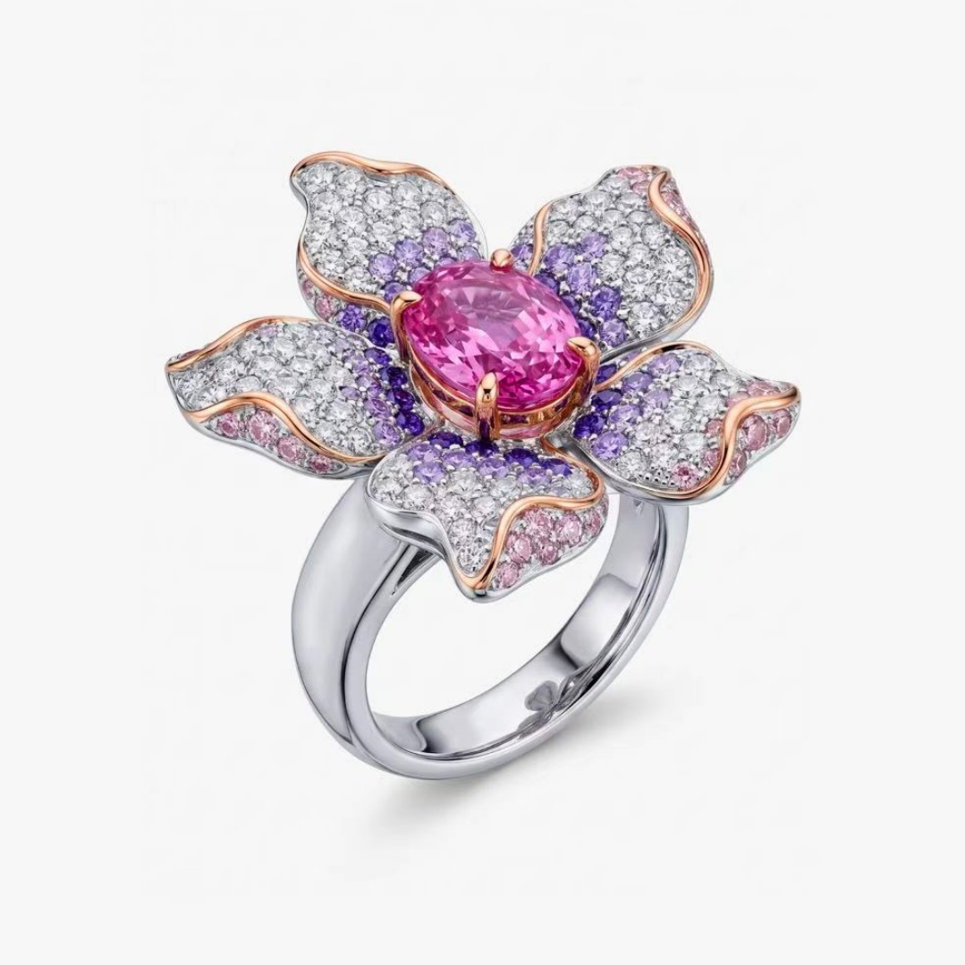 Original Design - 1.5ct Oval Cut Amethyst Sapphire Engagement Ring