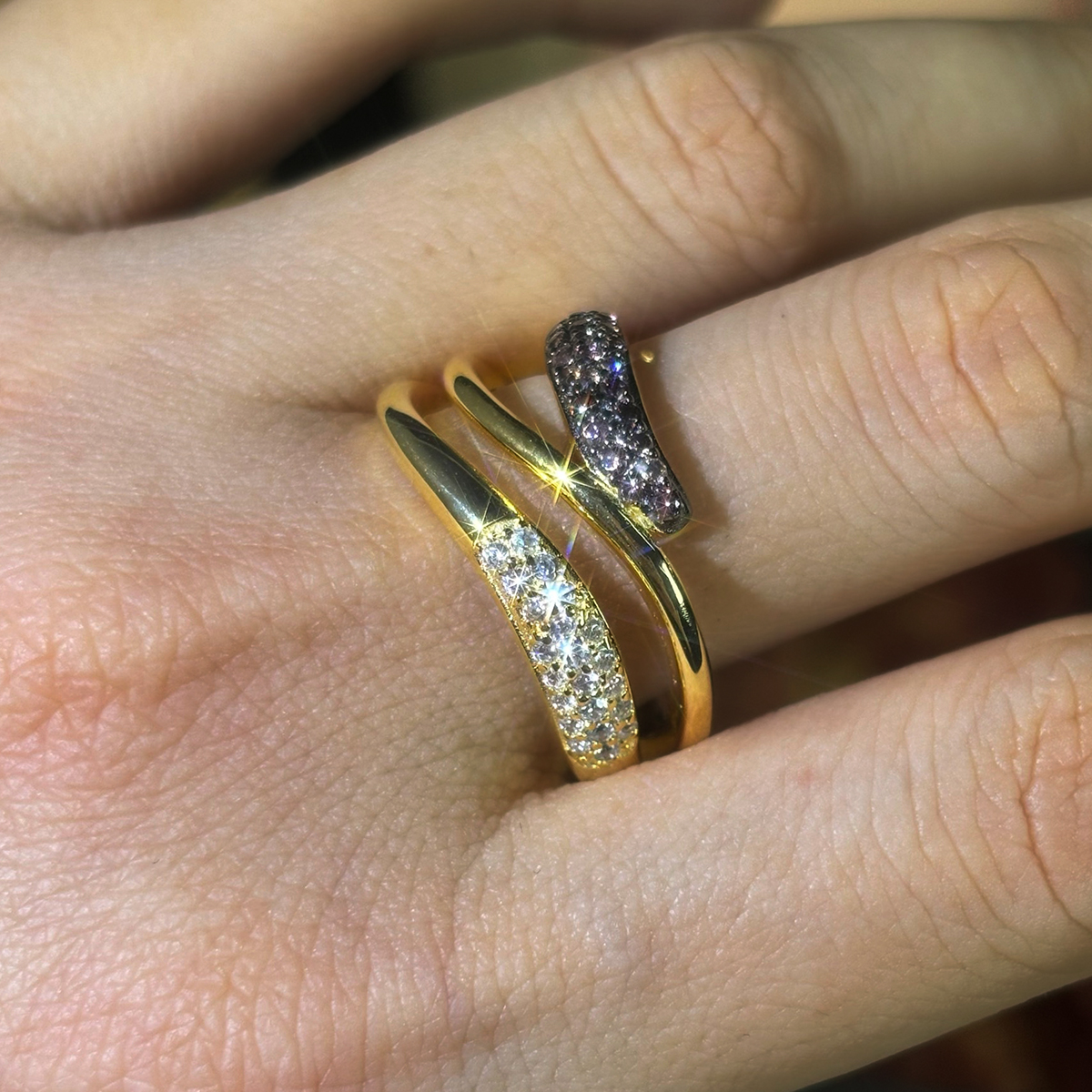 Fashion Chocolate Sapphire Eternity Ring