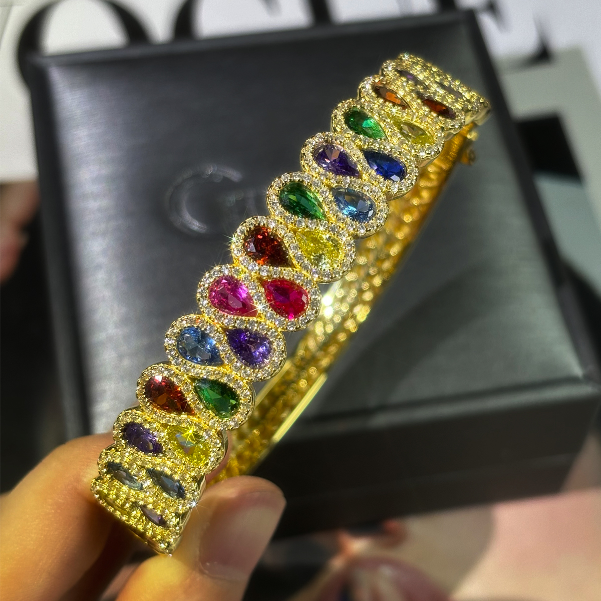 Pear Cut Multi-Gemstone Bracelet