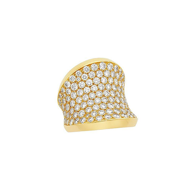 9.25ct Round Cut White Sapphire Cocktail Ring