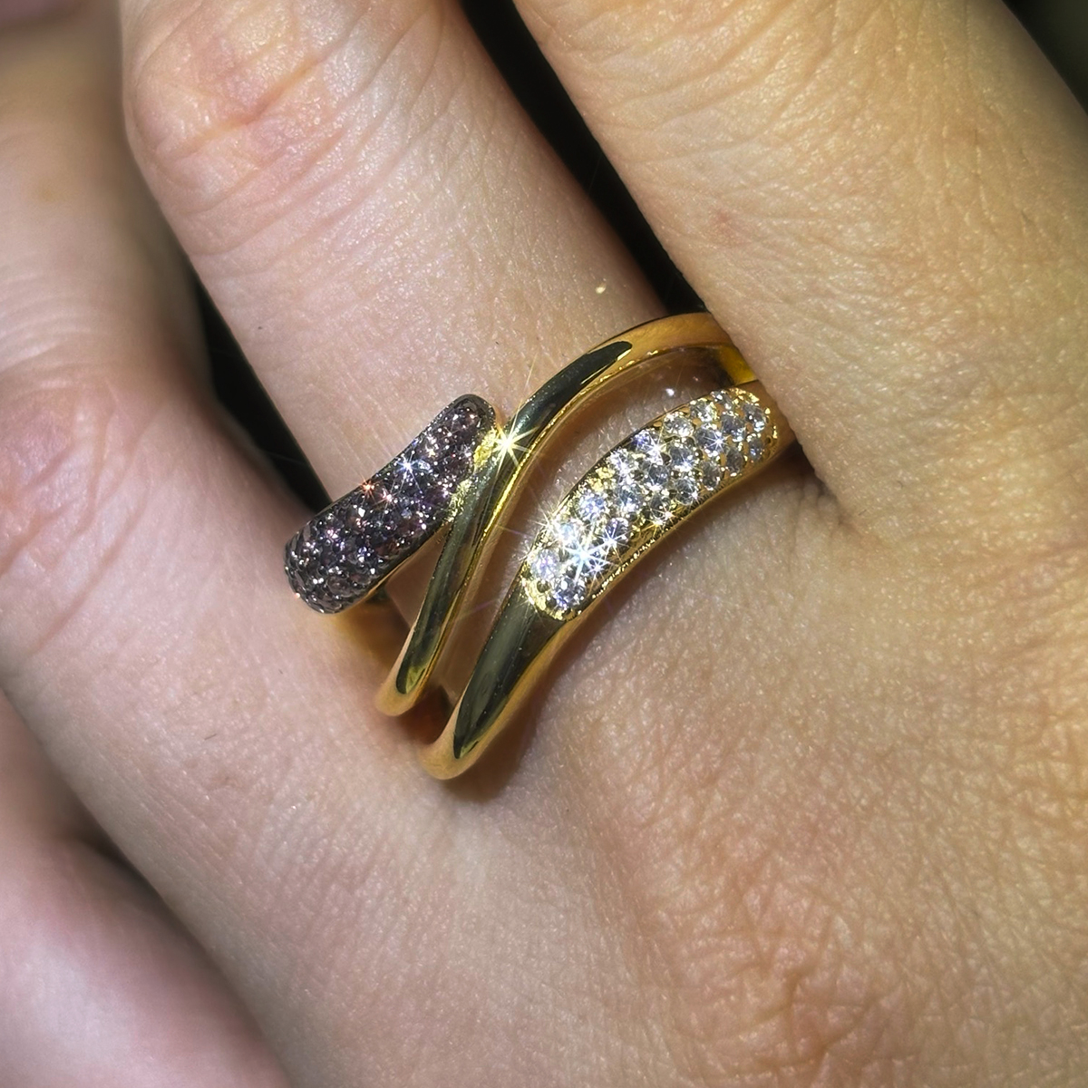 Fashion Chocolate Sapphire Eternity Ring