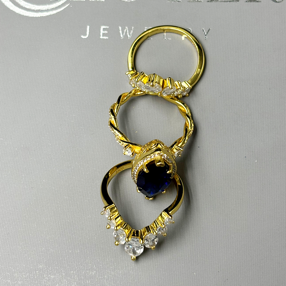 Halo 6ct Marquise Cut Blue Sapphire Wedding Set/3pcs