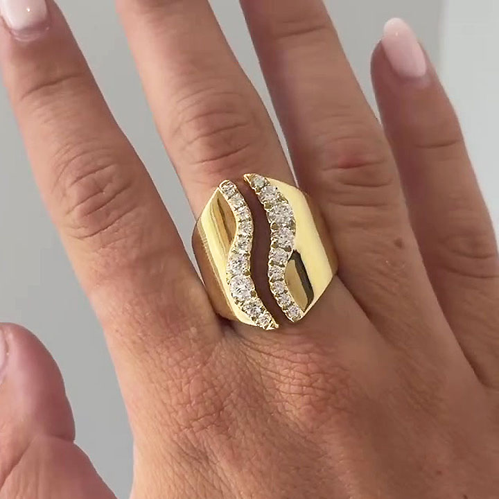 0.85ct Open Design Round Cut Diamond Wedding Band