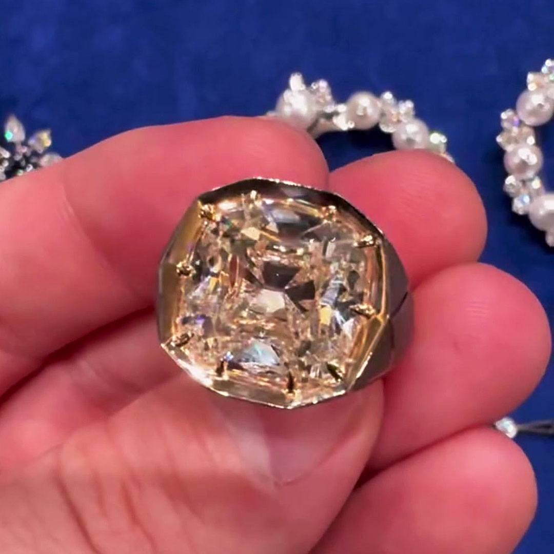 8ct Vintage Cushion Cut Yellow Sapphire Men's Ring