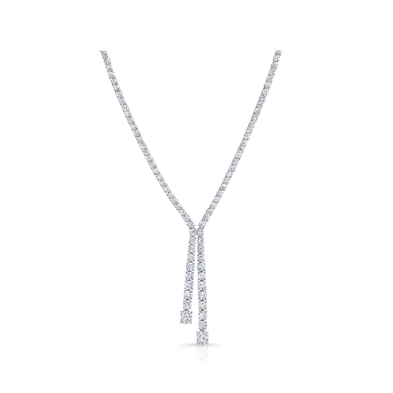 Cushion Cut Lariat Necklace