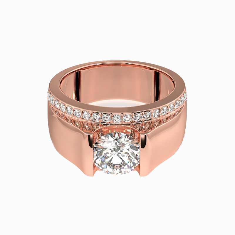 4.25ctw Round Cut White Sapphire / Moissanite Wedding Band (2 Material Options)