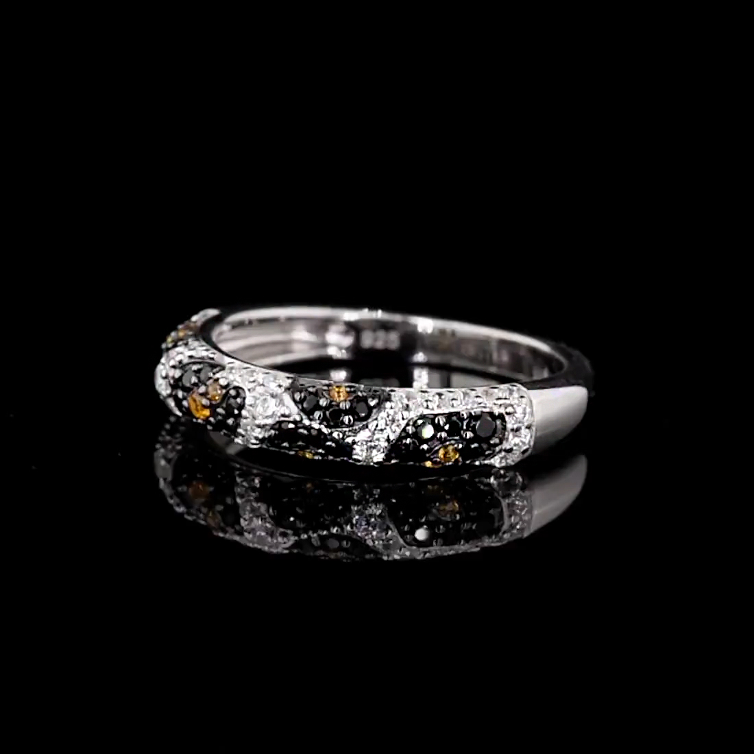 2.47ct Round Cut Snake Skin Fashion Sapphire Ring