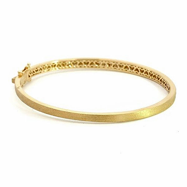 Round Cut White Sapphire Confetti Bangle Bracelet