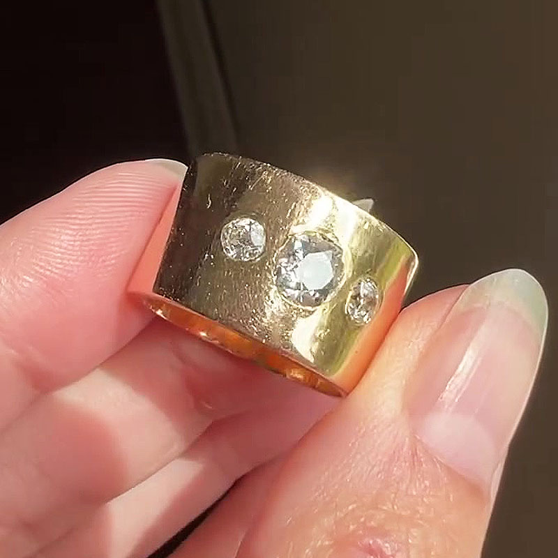 2ct Round Cut White Sapphire Eternity Ring For Men