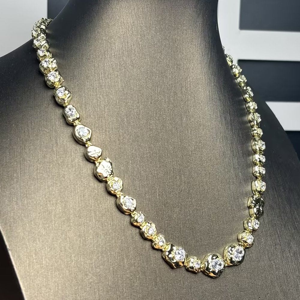 White Sapphire Multi-Cut Necklace